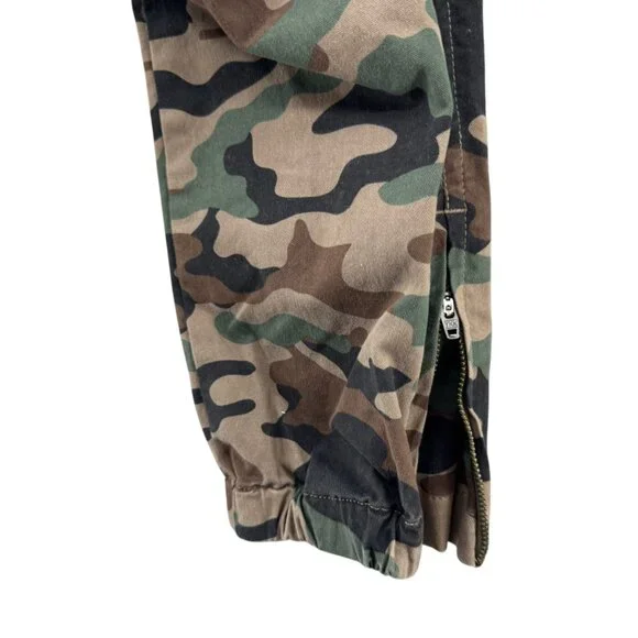 Nili Lotan Cropped French Military Pants Womens Green Camouflage Flat Front Sz 4 - Picture 11 of 12